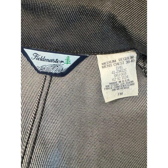 Fieldmaster Vintage Denim Men's Coveralls Gray Size Medium/Regular - Picture 9 of 11